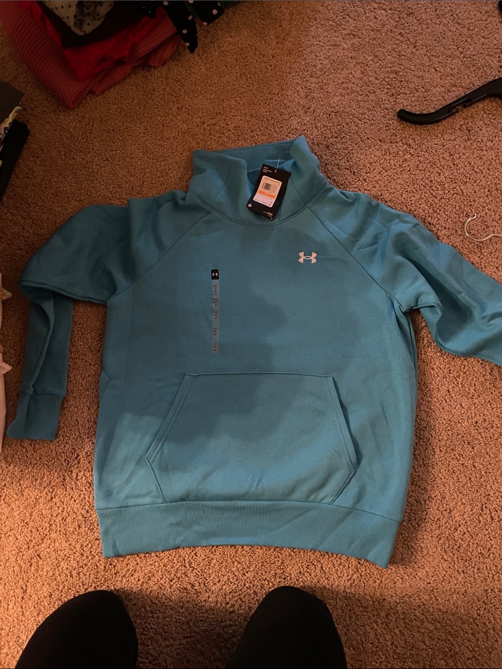 Under Armour womens Teal Blue Crewneck Pullover